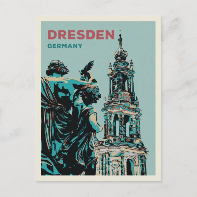 Dresden German Historic City Postcard (Front)