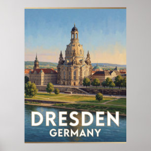 Dresden Germany Baroque Landmark View   Poster