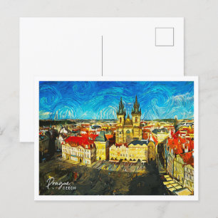 Dresden Germany Beautiful Oil Paint Landscape Postcard