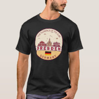 Dresden Germany City Skyline Emblem