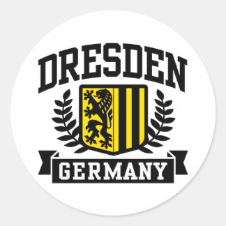 Dresden Germany Classic Round Sticker