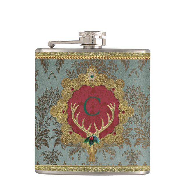 Dresden 'Lordly' 6 oz. Flask (Front)