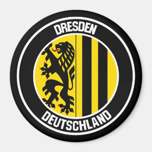 Dresden Round Emblem Magnet