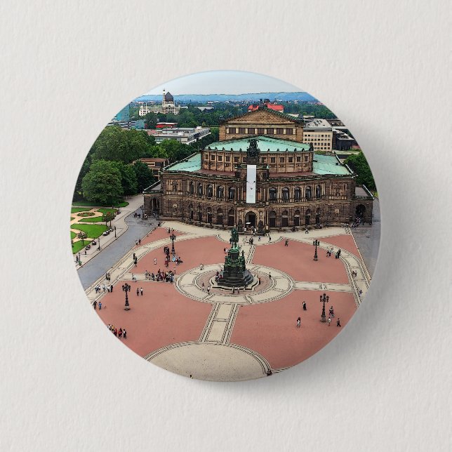 Dresden - Semper Oper 6 Cm Round Badge (Front)