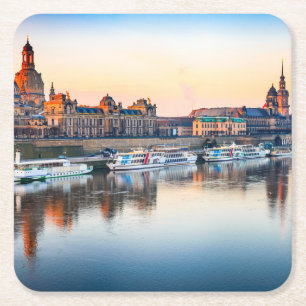 Dresden Square Paper Coaster