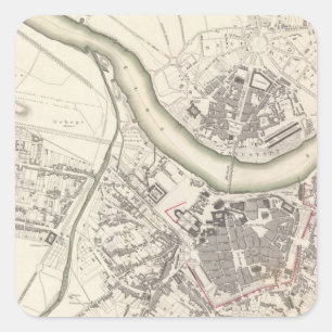 Dresden Square Sticker