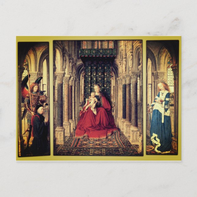 Dresden Triptych (by Jan van Eyck, 1437) Postcard (Front)