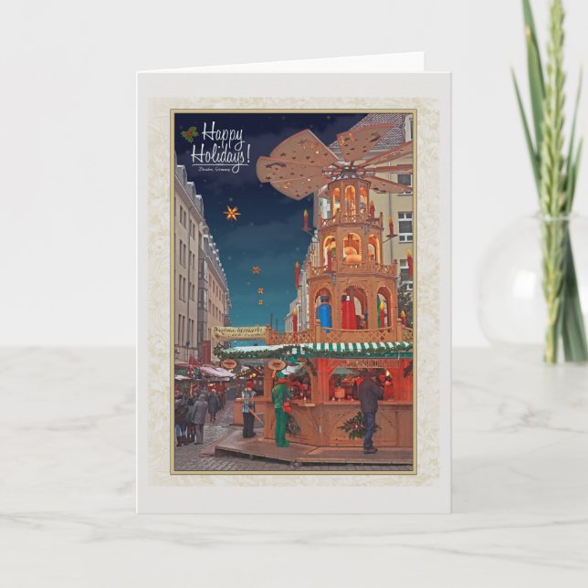 Dresden - Weihnachtspyramide - HH W Holiday Card (Front)