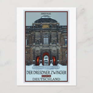Dresden - Zwinger Palace Winter P Postcard