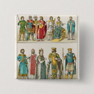 Dress at the Byzantine Court 15 Cm Square Badge