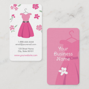 Dress Boutique Pink Business Card