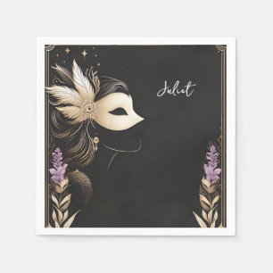 Dress Code Prom Masquerade Ball Bridal Shower Napkin