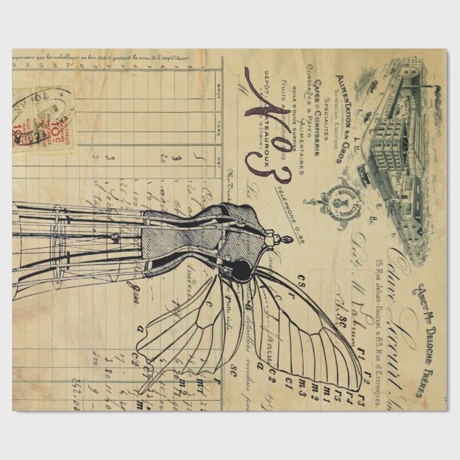 Dress Form Angel 60lb Decoupage Poster Wrapping Paper (Flat)