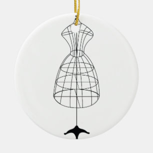 Dress Form Ceramic Tree Decoration