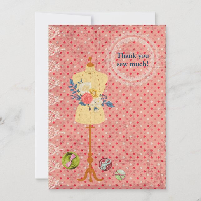 Dress form Dressform Thank You Card (Front)