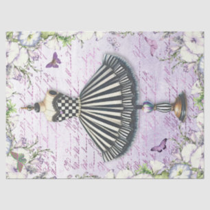 Dress Form Morning Glory Lavender Bliss Tissue Paper