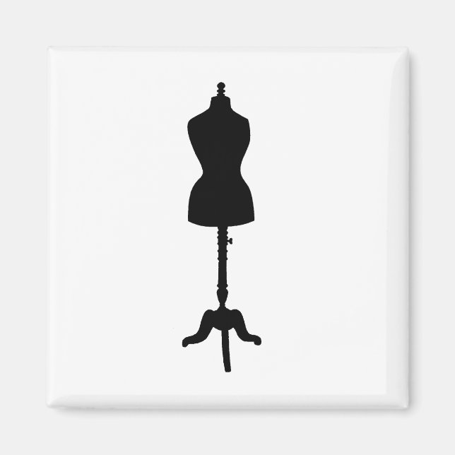 Dress Form Silhouette II Magnet (Front)