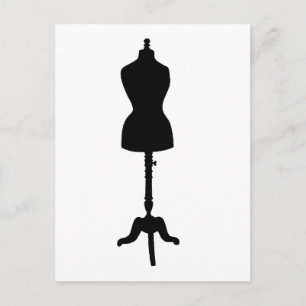 Dress Form Silhouette II Postcard