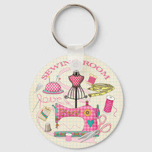 Dress Makers, Sewing Room Key Ring