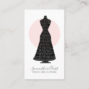 Dress Mannequin Used Clothing Poshmark Seller Business Card