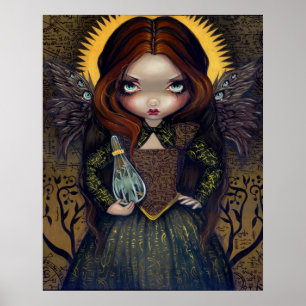 Dress of Alchemy ART PRINT gothic angel fairy icon