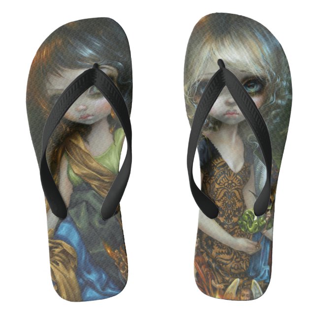 "Dress of Sinners, Dress of Saints" Flip Flops (Footbed)