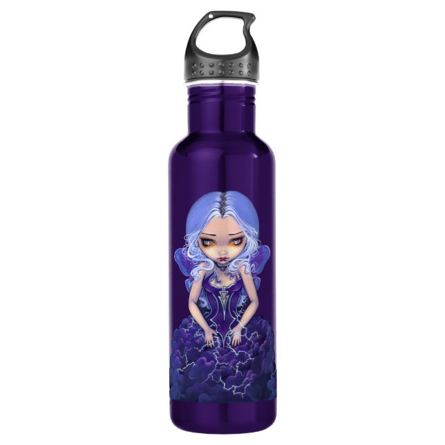 Dress of Storms gothic fairy art 710 Ml Water Bottle (Front)