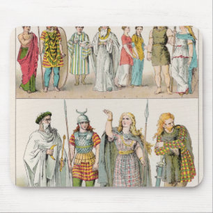 Dress of the Britons, Gauls and Germans Mouse Mat