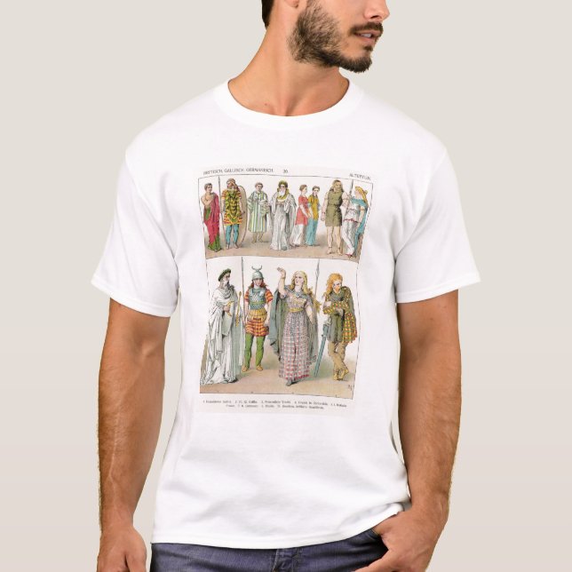 Dress of the Britons, Gauls and Germans T-Shirt (Front)