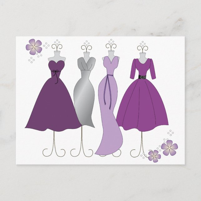 Dress Shop-Daisy Theme Postcard (Front)