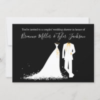 Dress & Tux - Couples' Wedding Shower Invitation
