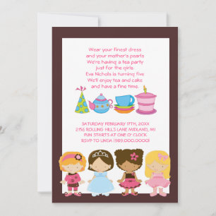 Dress-Up Birthday or Tea Party Invitations