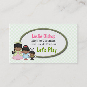 Dress Up Cute Kids Play Date Card