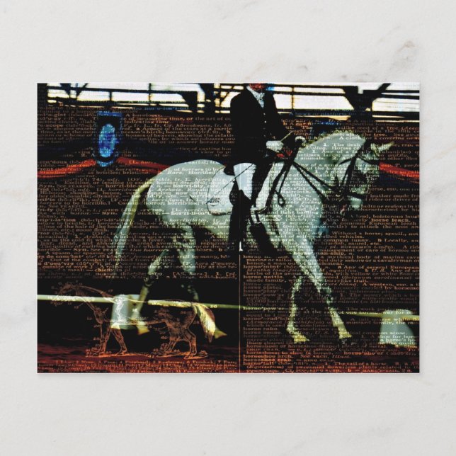 Dressage Art Postcard (Front)
