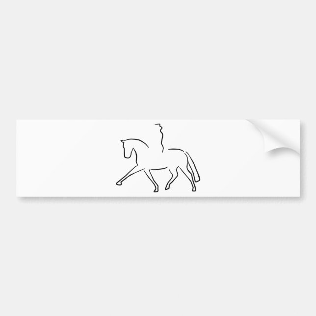 dressage bumper sticker (Front)