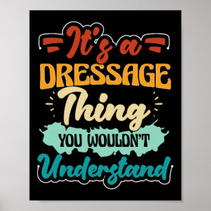 Dressage Competition Horseback Riding Trainer Hors Poster