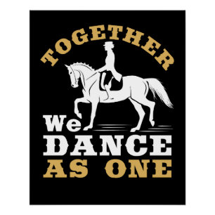 Dressage Equestrian Horse Riding Sport Poster