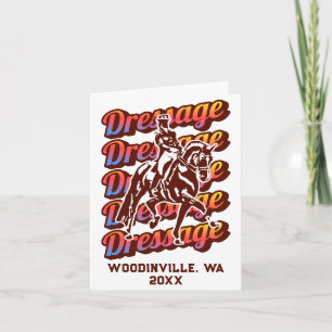 Dressage Event Or Location Date Name  Card