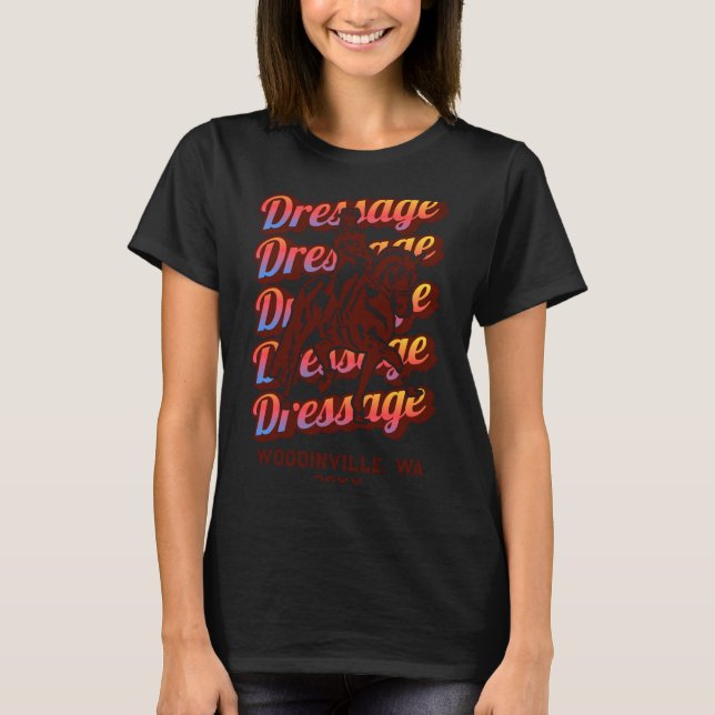 Dressage Event Or Location Date Name  T-Shirt (Front)