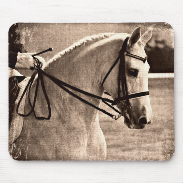 Dressage Grunge Mouse Mat (Front)