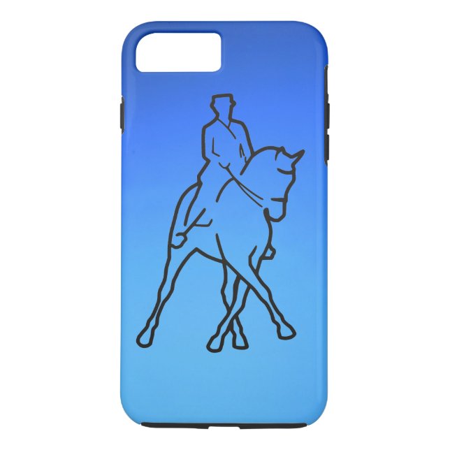 DRESSAGE - HALF PASS - FADED BLUE Case-Mate iPhone CASE (Back)