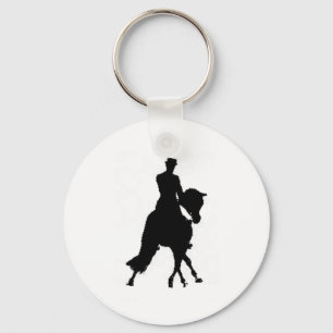 Dressage Half Pass Key Chain