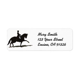 Dressage Horse Address Label