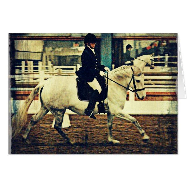 Dressage Horse and Rider (Front Horizontal)