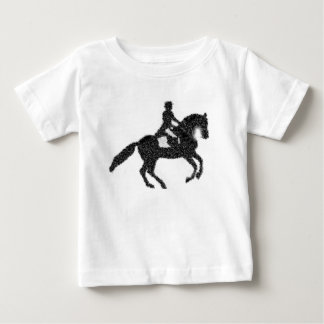 Dressage Horse and Rider Mosaic Design Baby T-Shirt