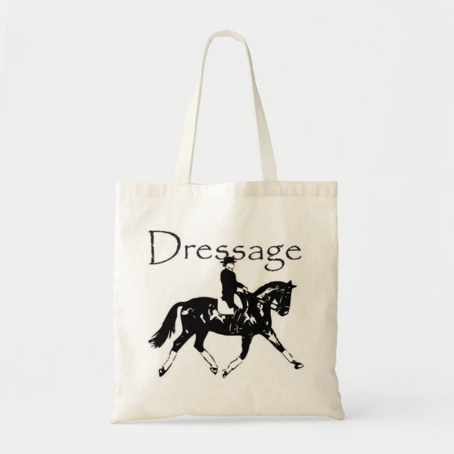 Dressage Horse and Rider Tote Bag (Front)