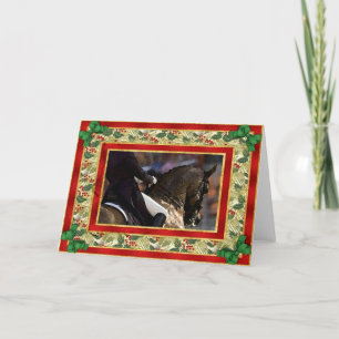 Dressage Horse Blank Christmas Card