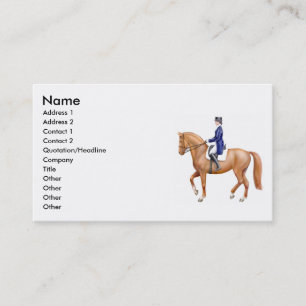 Dressage Horse Business Cards