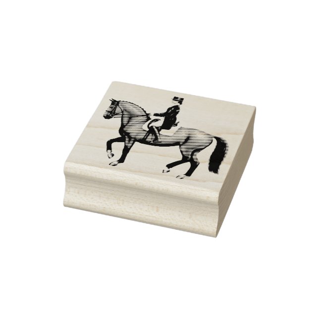Dressage Horse Equestrian Art Stamp (Stamp)