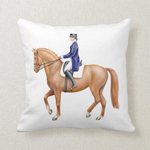 Dressage Horse Equestrian Pillow